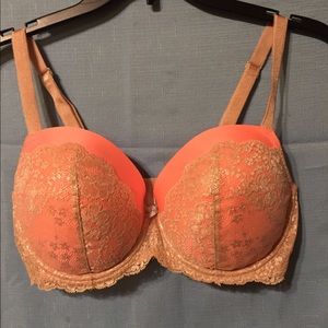 Beautiful Coral Victoria’s Secret Bra 36dd